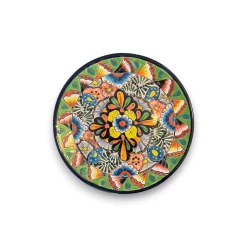 10" Talavera Dinner Plate | Colorful Mexican Dinnerware -Pottery And Glassware 10 inch talavera dinner plate mexican art