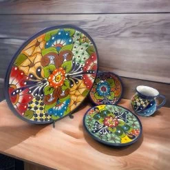 16-Piece Mexican Talavera Dinnerware Set | Handmade Talavera