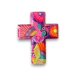 Guerrero Hand-Painted Cross Wall Art | Colorful Mexican Décor 13 Guerrero Hand-Painted Cross Wall Art | Colorful Mexican Décor -Pottery And Glassware 20250325 195949719 iOS Photoroom
