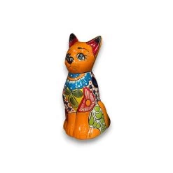 Colorful Hand-Painted Talavera Cat Statue | Medium Mexican Folk Art Decor 12 Colorful Hand-Painted Talavera Cat Statue | Medium Mexican Folk Art Decor -Pottery And Glassware 20250409 183934964 iOS Photoroom