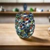 Rounded Mexican Shot Glass | Hand-Blown Mexican Confetti Glassware