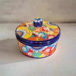 Talavera Tortilla Warmer | Hand-Painted Mexican Ceramic Dish -Pottery And Glassware 20250429 155623189 iOS Photoroom