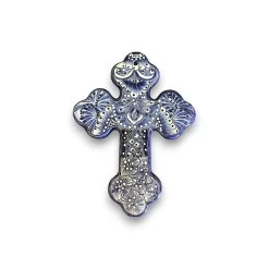 Set Of 3 Talavera Wall Crosses | Handmade Mexican Ceramic Art -Pottery And Glassware 20250429 160603061 iOS Photoroom 1