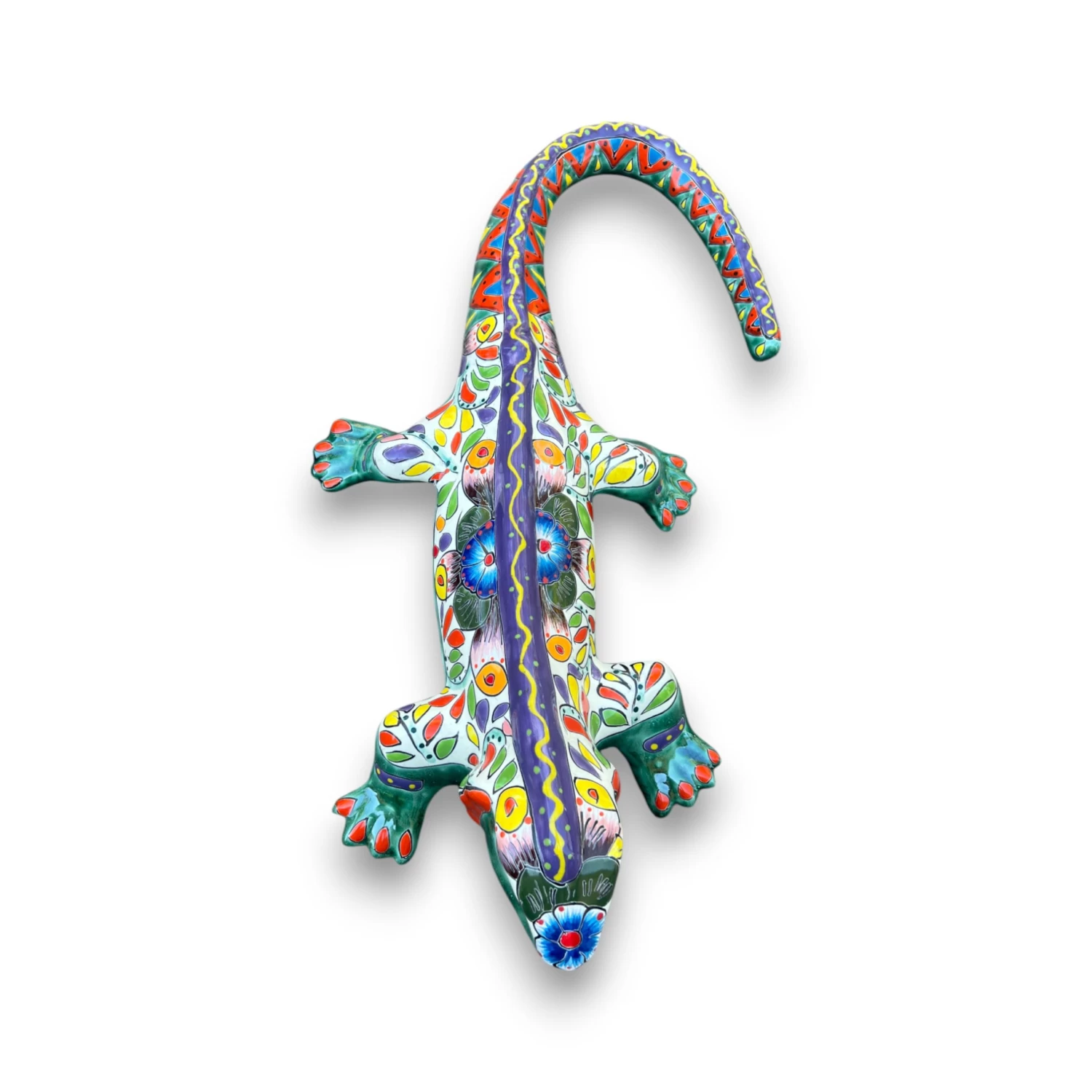 XL Talavera Iguana Statue | Hand-Painted Mexican Ceramic Art 7 XL Talavera Iguana Statue | Hand-Painted Mexican Ceramic Art - Image 7