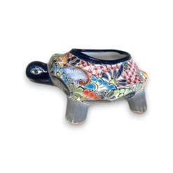 Talavera Turtle Planter | Hand-Painted Mexican Ceramic Garden Pot -Pottery And Glassware 20250508 164504425 iOS Photoroom