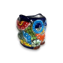 Talavera Owl Planter | Double-Faced Hand-Painted Pottery -Pottery And Glassware 20250508 164756486 iOS Photoroom
