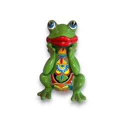 Talavera Frog Statue | Vibrant Hand-Painted Mexican Ceramic Art -Pottery And Glassware 20250510 200307464 iOS Photoroom 1