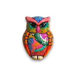 Small Guerrero Owl Wall Decor | Handcrafted Mexican Ceramic Accent -Pottery And Glassware 20250519 201529820 iOS Photoroom