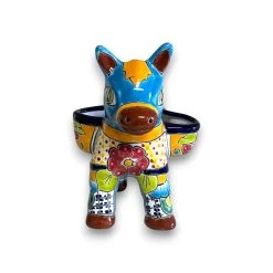 Talavera Donkey Planter | Handmade Mexican Ceramic Burro Pot -Pottery And Glassware 20250521 160938490 iOS Photoroom