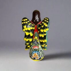 Talavera Angel Statue | Hand-Painted Mexican Ceramic Figurine -Pottery And Glassware 20250523 163828744 iOS Photoroom