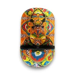 Talavera Wall Fountain | Handcrafted Mexican Ceramic Water Feature -Pottery And Glassware 20250523 171755214 iOS Photoroom