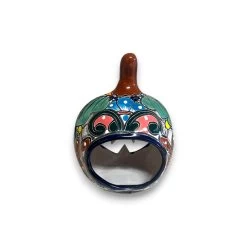 Talavera Jack-O'-Lantern | Colorful Mexican Pumpkin Decor -Pottery And Glassware 20250527 160638740 iOS Photoroom
