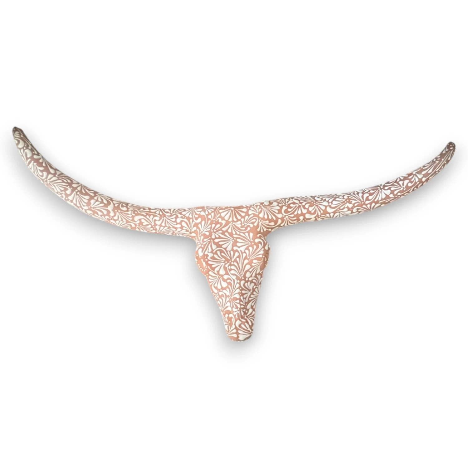 Terracotta Longhorn Wall Art | Hand-Painted Mexican Bull Skull 4 Terracotta Longhorn Wall Art | Hand-Painted Mexican Bull Skull - Image 4