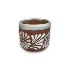 Terracotta Water Carafe Set | Hand-Painted Talavera-Style Bedside Decanter -Pottery And Glassware 20250529 150111032 iOS Photoroom