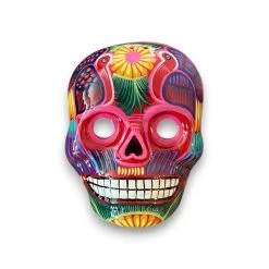Colorful Calavera Skull | Hand-Painted Mexican Wall Art Decor -Pottery And Glassware 20250529 171911689 iOS Photoroom