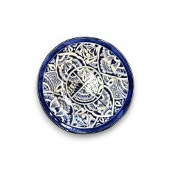 Blue & White Talavera Bird Bath | Mexican Garden Art -Pottery And Glassware 20250529 175737334 iOS Photoroom