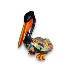 Talavera Pelican Statue | Hand-Painted Mexican Ceramic Decor -Pottery And Glassware 20250529 203629137 iOS Photoroom