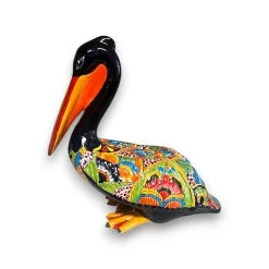 Talavera Pelican Statue | Hand-Painted Mexican Ceramic Decor -Pottery And Glassware 20250529 203637724 iOS Photoroom