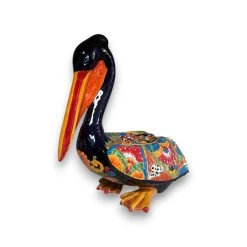 Talavera Pelican Statue | Hand-Painted Mexican Ceramic Decor -Pottery And Glassware 20250529 204002951 iOS Photoroom