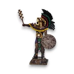Aztec Warrior Statue | Handcrafted Cultural Sculpture -Pottery And Glassware 20250603 235413822 iOS Photoroom