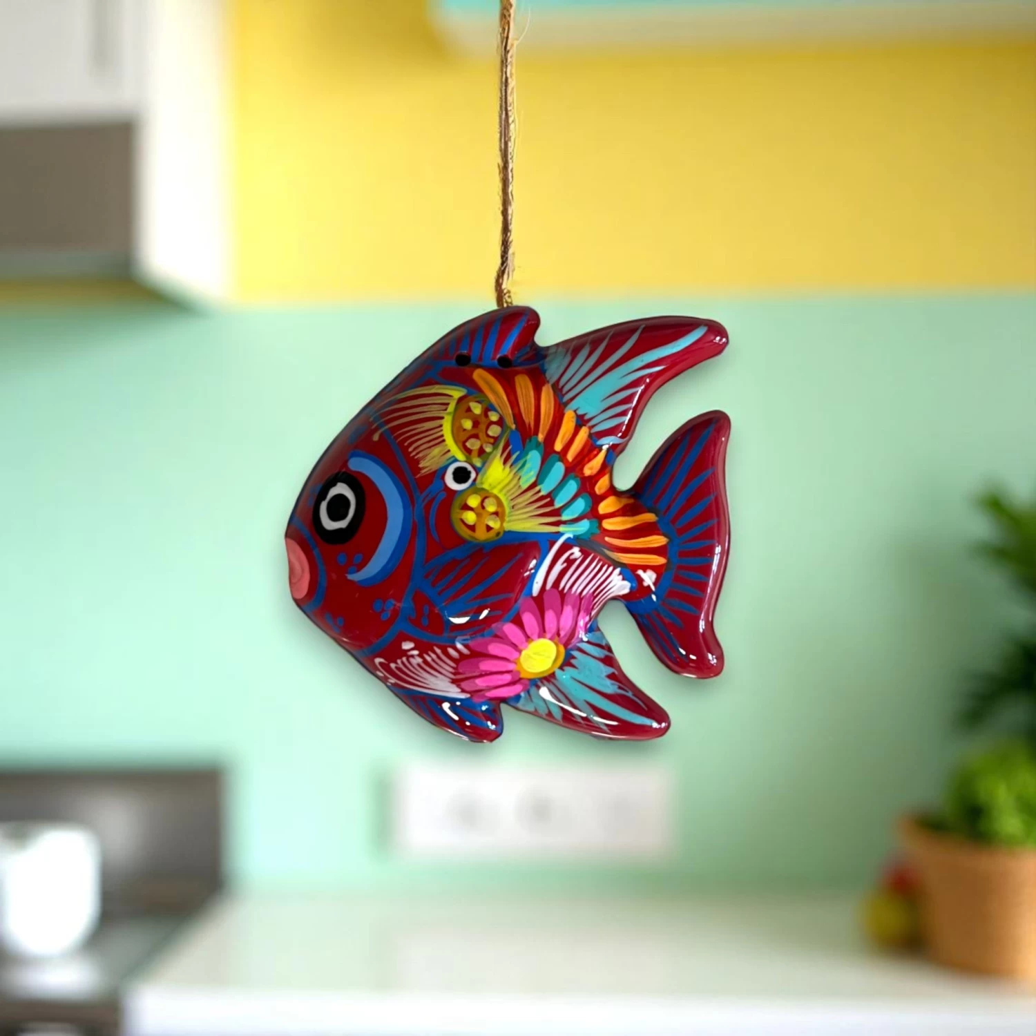 Colorful Talavera Fish Wall Decor | Hand-Painted Guerrero Pottery 1 Colorful Talavera Fish Wall Decor | Hand-Painted Guerrero Pottery