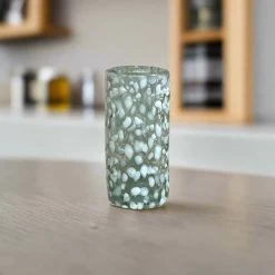 White Pebbled Shot Glass | Handcrafted Mexican Barware