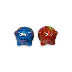 Set Of 2 Pig Salt And Pepper Shakers | Hand-Painted Mexican Pottery -Pottery And Glassware 20250609 162821136 iOS Photoroom