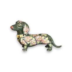 Talavera Dachshund Statue | Colorful Hand-Painted Dog Figurine -Pottery And Glassware 20250609 181116278 iOS Photoroom