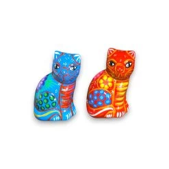 Set Of 2 Talavera Cat Salt And Pepper Shakers | Hand-Painted Ceramic -Pottery And Glassware 20250616 170656600 iOS Photoroom