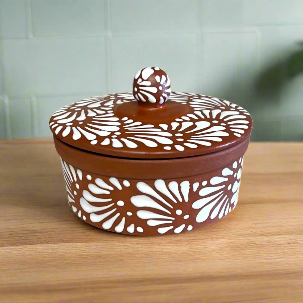 Talavera Tortilla Warmer | Handmade Terracotta Food Warmer 1 Talavera Tortilla Warmer | Handmade Terracotta Food Warmer