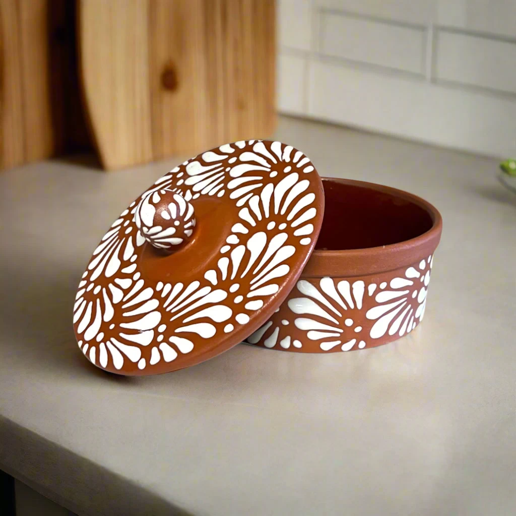 Talavera Tortilla Warmer | Handmade Terracotta Food Warmer 3 Talavera Tortilla Warmer | Handmade Terracotta Food Warmer - Image 3