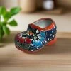 Colorful Talavera Shoe Planter | Small Hand-Painted Mexican Pottery Plant Pot