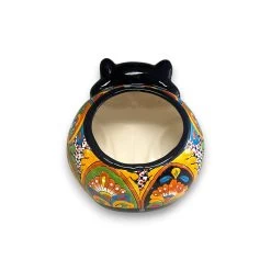 Fat Cat Talavera Planter | Handmade Mexican Pottery -Pottery And Glassware 20250622 223611992 iOS Photoroom