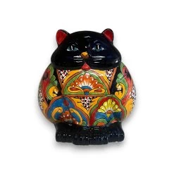 Fat Cat Talavera Planter | Handmade Mexican Pottery -Pottery And Glassware 20250622 223623097 iOS Photoroom