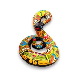 Talavera Snake Statue | Multicolor Handcrafted Mexican Rattlesnake 9 Talavera Snake Statue | Multicolor Handcrafted Mexican Rattlesnake -Pottery And Glassware 20250623 170646153 iOS Photoroom