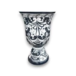 XL Black Talavera Planter | Hand-Painted Pedestal Flower Pot 11 XL Black Talavera Planter | Hand-Painted Pedestal Flower Pot -Pottery And Glassware 20250623 173323346 iOS Photoroom
