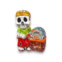 Talavera Skeleton Cook | 8" Day Of The Dead Chef Figurine With Oven -Pottery And Glassware 20250623 175750043 iOS Photoroom
