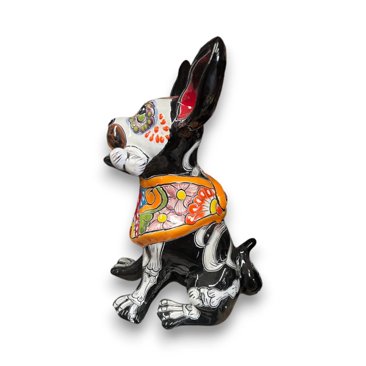 Talavera Chihuahua Holding Bone | Day Of The Dead Dog Figurine 3 Talavera Chihuahua Holding Bone | Day Of The Dead Dog Figurine - Image 3