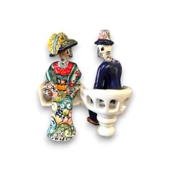 Talavera Day Of The Dead Figurines | Mexican Chair Statues -Pottery And Glassware 20250623 181720337 iOS Photoroom