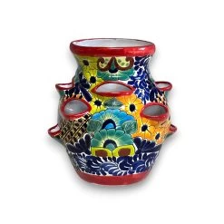 Talavera Strawberry Planter Pot | Hand-Painted Mexican Ceramic -Pottery And Glassware 20250625 170121349 iOS Photoroom