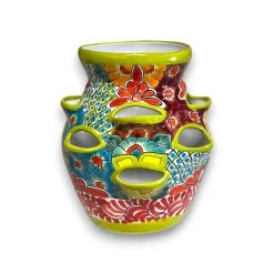 Talavera Strawberry Planter Pot | Hand-Painted Mexican Ceramic -Pottery And Glassware 20250625 174630676 iOS Photoroom bc51db58 2589 4a5b b8f7 0e1684562b18
