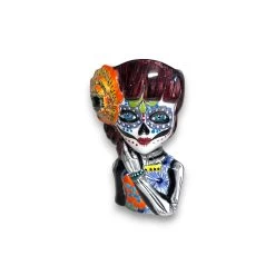 Talavera Day Of The Dead Face Planter | Handmade Skull Ceramic Pot 11 Talavera Day Of The Dead Face Planter | Handmade Skull Ceramic Pot -Pottery And Glassware 20250625 180523452 iOS Photoroom