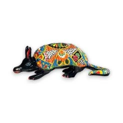 Talavera Armadillo Statue | Hand-Painted Mexican Folk Art Animal -Pottery And Glassware 20250630 151735664 iOS Photoroom