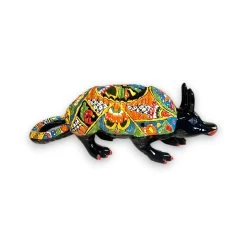 Talavera Armadillo Statue | Hand-Painted Mexican Folk Art Animal -Pottery And Glassware 20250630 151759547 iOS Photoroom