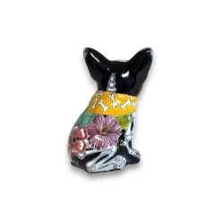Talavera French Bulldog Statue | Day Of The Dead Mexican Decor -Pottery And Glassware 20250703 190330213 iOS Photoroom
