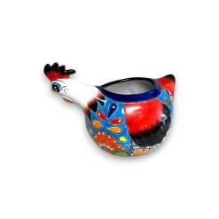 Talavera Chicken Planter | Handmade Mexican Ceramic Pot -Pottery And Glassware 20250703 205726501 iOS Photoroom