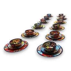 36-Piece Talavera Dinnerware Set | Handmade Mexican Plates & Bowls 13 36-Piece Talavera Dinnerware Set | Handmade Mexican Plates & Bowls -Pottery And Glassware 20250706 175653139 iOS Photoroom
