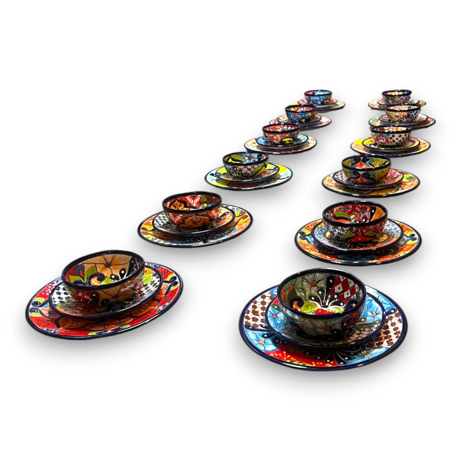 36-Piece Talavera Dinnerware Set | Handmade Mexican Plates & Bowls 6 36-Piece Talavera Dinnerware Set | Handmade Mexican Plates & Bowls - Image 6