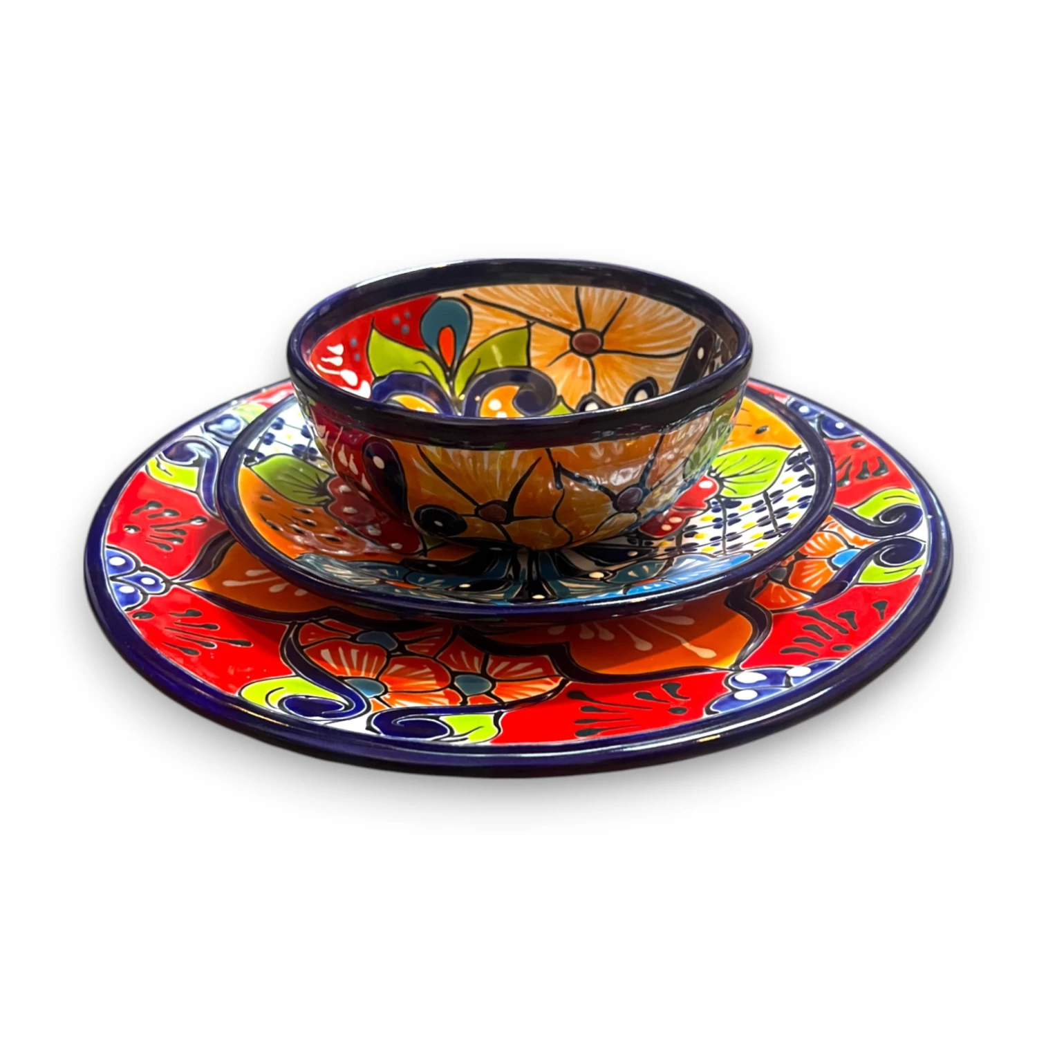 36-Piece Talavera Dinnerware Set | Handmade Mexican Plates & Bowls 5 36-Piece Talavera Dinnerware Set | Handmade Mexican Plates & Bowls - Image 5