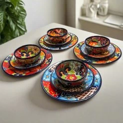 Custom Talavera Dinnerware Set | Hand-Painted Mexican Ceramic